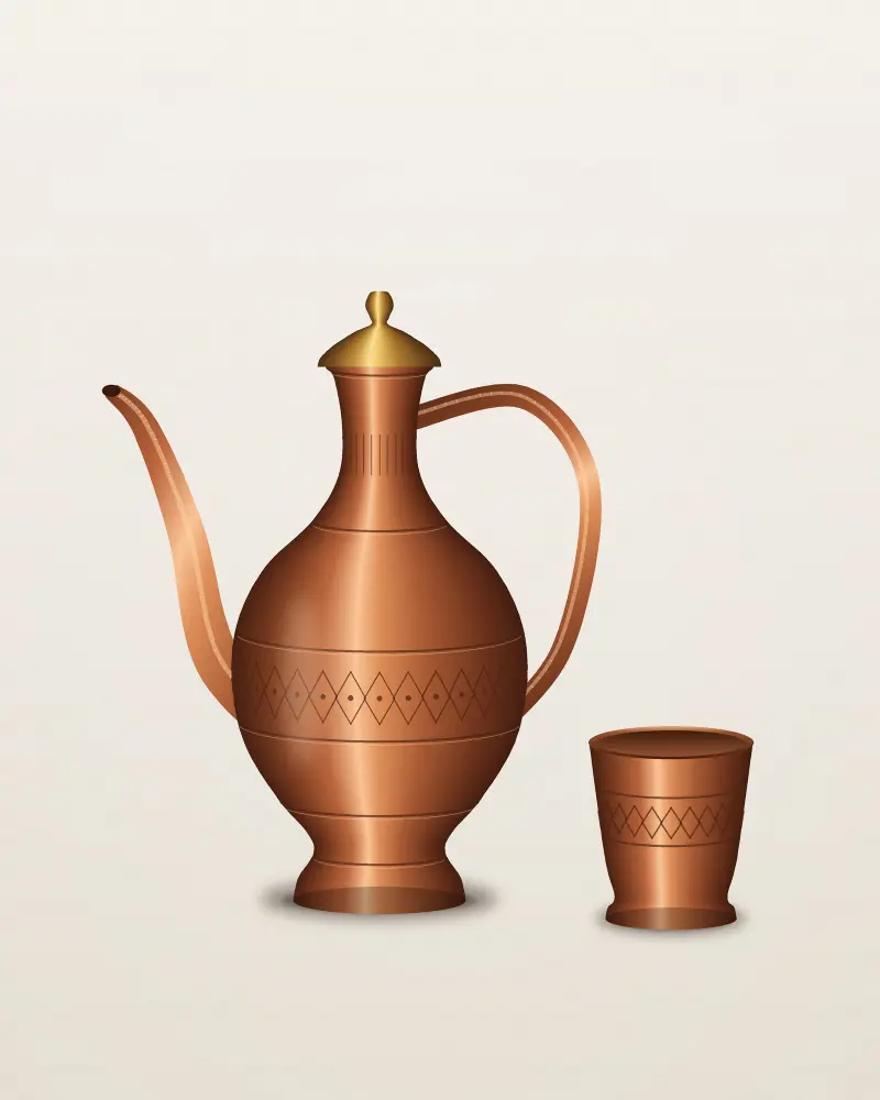 إبريق نحاسي صغير (صورة 2 من 2)