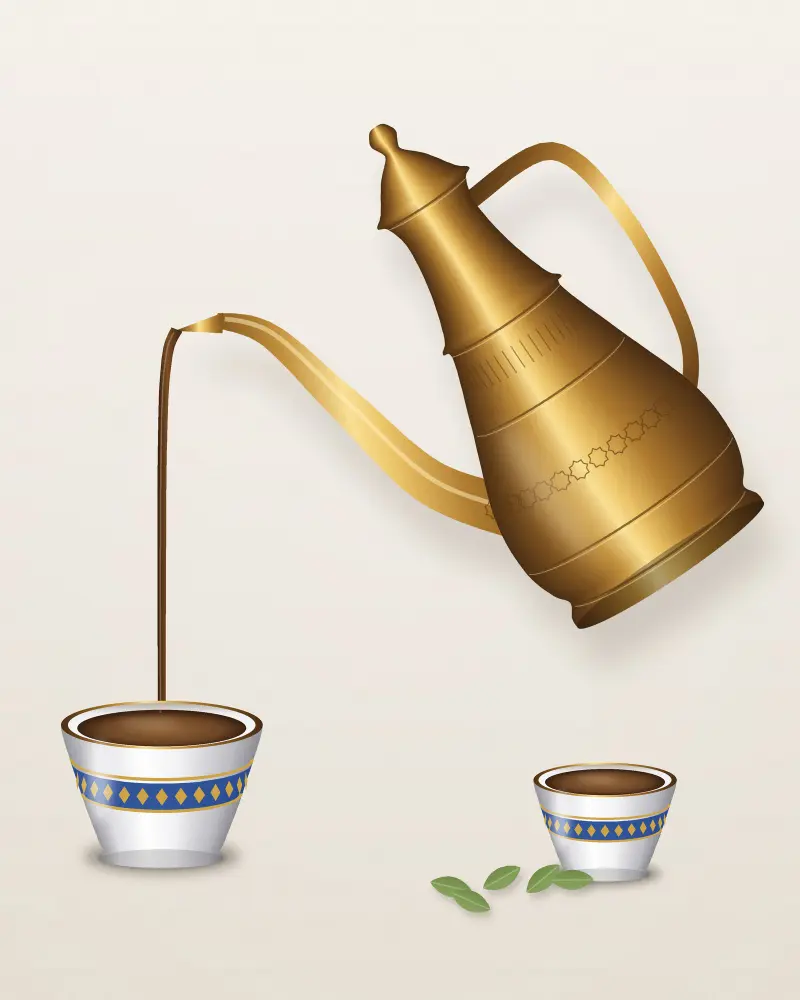 طقم فناجين قهوة (صورة 2 من 2)